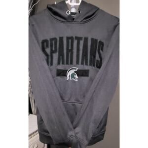 Michigan State Spartans Hoodie Grey Men Size Small Top Of The World Embroidered